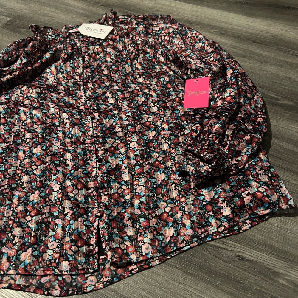 Floral Long Sleeve Blouse - Picture 7 of 8